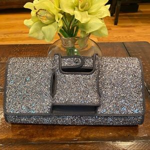 PERRIN PARIS Limited Edition Glitter Clutch balck
